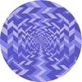 thumbnail image 1 of Ahgly Company Machine Washable Indoor Round Transitional Purple Mimosa Purple Area Rugs, 3' Round, 1 of 7