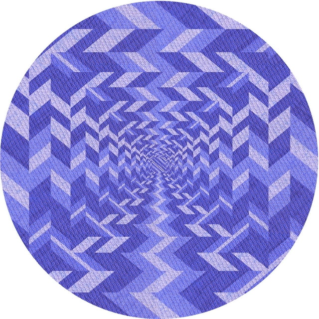 Ahgly Company Machine Washable Indoor Square Transitional Purple Mimosa Purple Area Rugs, 3' Square