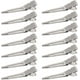 thumbnail image 1 of Paquete de 100 pinzas para rizos de una sola punta de 1,75 pulgadas, pinzas plateadas, 1 of 5
