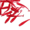 thumbnail image 4 of 16 Uds de señuelos de pesca de plástico blando Zulema cebos con cola en T rojo, 4 of 8