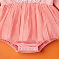 thumbnail image 6 of Gerichy Baby Girl Halloween Romper Dress Long Sleeve Doll Collar Pumpkin Tutu Fall Clothing 0-18 Months, 6 of 7