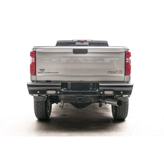 Fab Fours CH20-T4950-1 Black Steel BUMPER TRUCK REAR