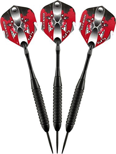 Viper Metropolitan Solid Wood Cabinet & Sisal/Bristle Dartboard Ready-to-Play Bundle: Premium Set (Razorback Dartboard and Darts), Mahogany Finish