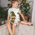 thumbnail image 4 of Balery Hello Autumn Conjunto de Pijama Infantil de Manga Corta con Estampado – Ropa de Dormir de Algodón Suave-Medium, 4 of 6
