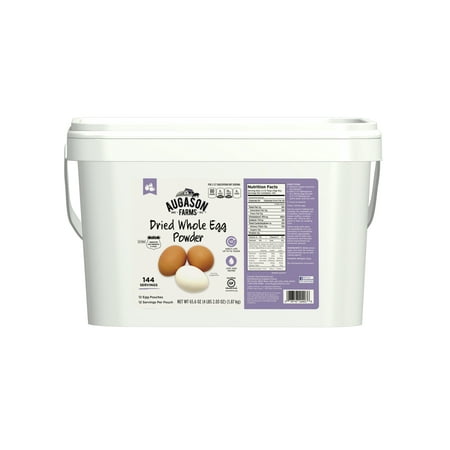 Augason Farms Whole Dried Egg Powder 12-Pouch 2G
