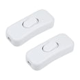 thumbnail image 4 of Uxcell AC 250V 2A Interruptor de cable en línea blanco para lámpara de escritorio 2 paquetes, 4 of 5