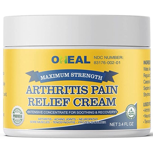 OHEAL Arthritis Pain Relief Cream Extra Strength, Neuropathy Pain