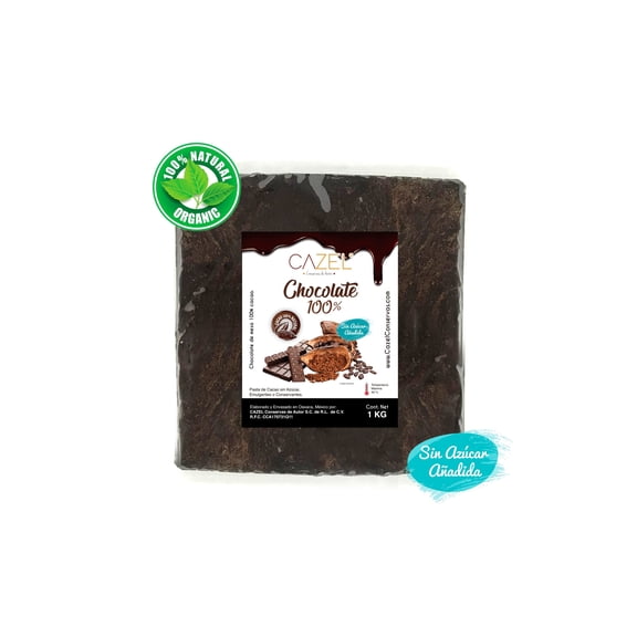 Chocolate 100% Cacao Marqueta 1Kg