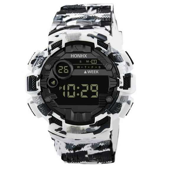 HONHX Mens Digital LED Watch Date Sport Men Outdoor Electronic Watch