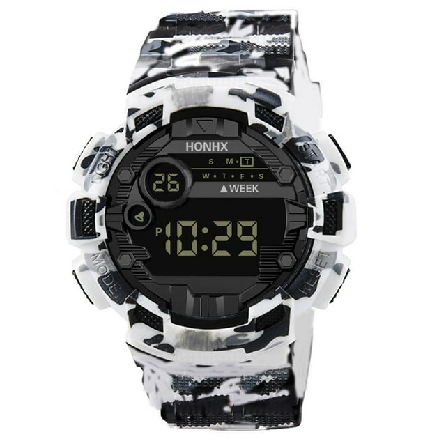 PVCS HONHX Luxury Mens Digital LED Watch Date Sport Men Outdoor Electronic Watch
