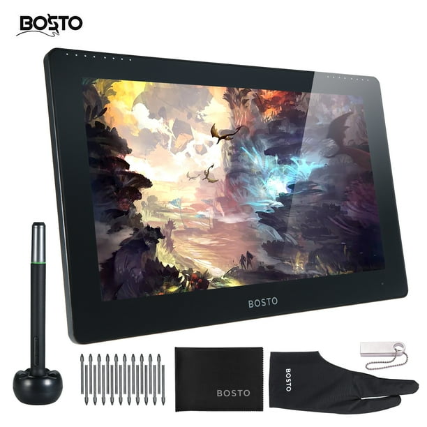 Bosto Studio 16hd 15 6 Inch Portable Graphic Monitor Drawing Tablet All In One Computer 19 1080 Hd Resolution 4g 128g Memory Walmart Com Walmart Com