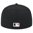 thumbnail image 4 of Men's New Era Black St. Louis Cardinals Checkered Undervisor 59FIFTY Fitted Hat, 4 of 6