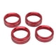 thumbnail image 4 of 4 piezas Anillo de interruptor de CA Aleación de aluminio Elegante Cubierta de botón de consola central a prueba de óxido Reemplazo para Tacoma 2016-2022 Rojo, 4 of 10