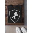 thumbnail image 5 of Halloween Knight Shield Costume Unicorn Mens T Shirt, 5 of 5