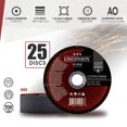 thumbnail image 2 of LINCONSON 25 Pack 5 Inch Cut Off Wheel for Metal & Stainless Steel Used On Angle Grinder 5”x1/24”x7/8" Flat Disc (SD 5020F), 2 of 7