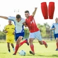 thumbnail image 5 of Yucurem Shin Guards Soccer Shin Pads Shin With Honeycomb Pads Lightweight Guards For Adults (Red S), 5 of 9