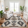 thumbnail image 7 of Addison Rugs Mayfield Premium Machine Washable Transitional Aztec Beige Rectangle Rug, 5' x 7'6", 7 of 7