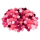 thumbnail image 1 of Uxcell 200-Pack Pom Poms para Manualidades, 0.59" (15mm) Poliéster Serie Rojo Rosa Suave y Esponjoso Pompones Multicolor, 1 of 7