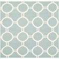 thumbnail image 2 of Safavieh Dhurries Light Blue Contemporary Rug - Square 6', 2 of 2