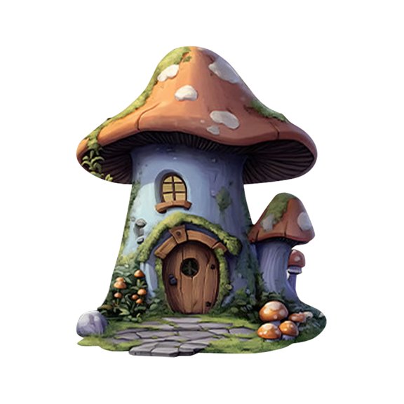Fairy Door for Wall Wooden Wall Art Decor Easter Door Decorations Mushroom Garden Decor Whimsical Wall Art for Bedroom Easter Outdoor Decorations Single Pack