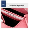 thumbnail image 2 of pitrice 1/2/3/5 Coin Purse Men Short Money Bag Mini Wallet Pocket for Zipper Rfid Blocking Card Holder Cowhide Big CapacityWomen Fashionable Pouch Black 1 Pc, 2 of 6