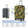 thumbnail image 6 of Haiem Sunflowers Luggage Cover Printed Suitcase Covers for Luggage Elastic Washable Suitcase Protector Fits 18-32 Inch Luggage-X-Large, 6 of 9
