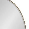 thumbnail image 3 of Kate and Laurel Elmora Glam Oval Fluted Wall Mirror, 23 x 32, Gold, Rounded Bathroom Mirror with Beveled Edge for Use as Vertical or Horizontal Mirror, 3 of 8