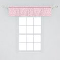 thumbnail image 2 of Floral Window Valance Pack of 2, Abstract Blossoms Pattern of Pastel Toned Monochrome Flower Petals Illustration, Rod Pocket Curtain Valances Kitchen Bedroom, 2 Sizes, Pale Pink, by Ambesonne, 2 of 2