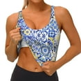 thumbnail image 3 of Hirioo Watercolor Artwork for Women's Sports Vest with Full-Print Design, Stretchy Fabric and Removable Pads-Medium, 3 of 8