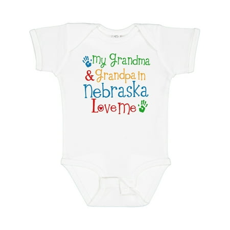 

Inktastic Nebraska Grandma Loves Me Gift Baby Boy or Baby Girl Bodysuit