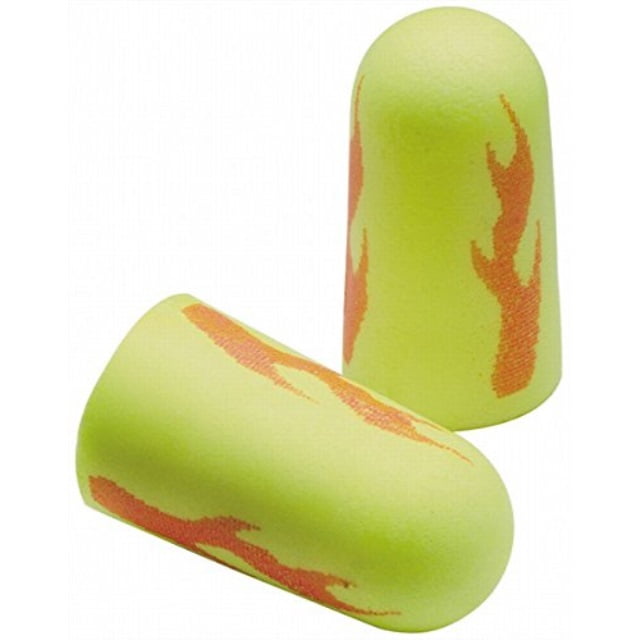 50 pairs nrr33 earsoft yellow neon blast soft foam earplugs ear plugs
