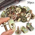thumbnail image 3 of 30pcs M6-1.0 Car Body Bolt and U-shaped Nut Clip Kit | Universal Splash Shield Bolt Clip for Engine Undercover Chassis, Bumper Mudguard Liner Push Fixing Fastener Kit, 3 of 6