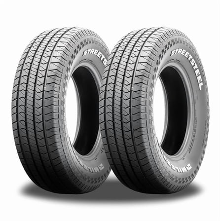 Pair of 2 Milestar Streetsteel P215/60R15 93T White Letters All Season Muscle Car Tires 24645025 / 215/60/15 / 2156015 Fits: 1997-2003 Chevrolet Malibu LS, 2001-04 Oldsmobile Alero GX