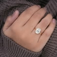 thumbnail image 3 of Cora Jewellery 4CT Oval Moissanite Engagemet Ring For Women, 10K Rose Gold, 5 US, 3 of 6