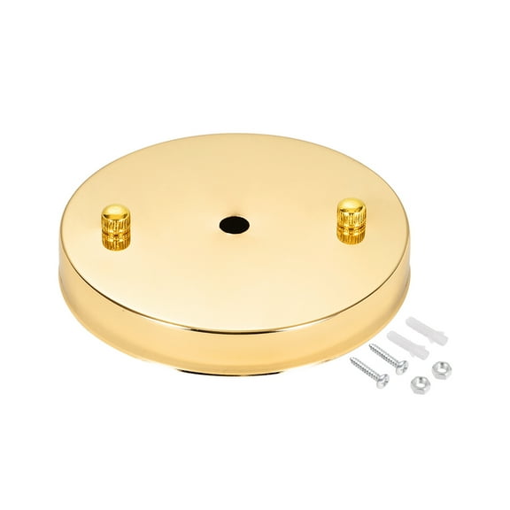 Uxcell 120mm 4.7inch Light Canopy Kit Ceiling Pendant Plate Gold Tone