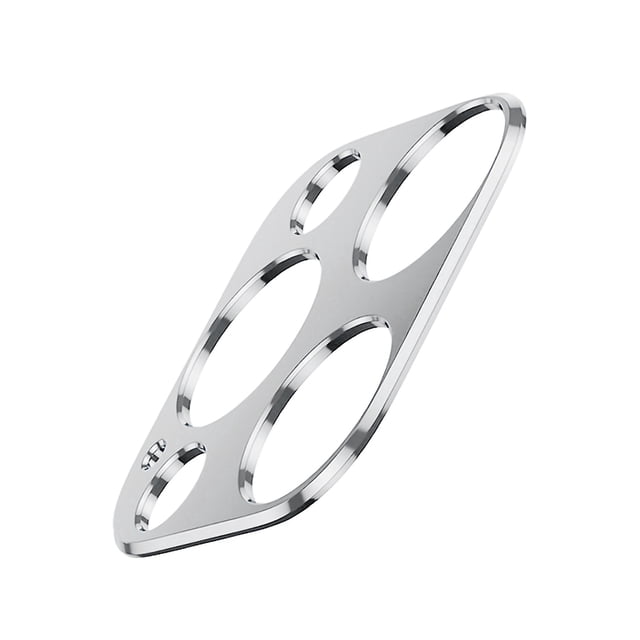 Tholdsy Nueva cubierta de la cámara del teléfono Protector de película de lente de cámara de teléfono de aleación de aluminio, negro, reemplazo Teléfono y Comunicación Plata i12Pro