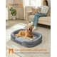 thumbnail image 2 of Feandrea Cama para Perros Grandes, 106 x 76 x 18 cm, Funda Extraíble y Lavable, Forro Repelente al Agua, Bordes Elevados, Gris Claro, 2 of 5