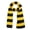 Yellow and Black, variant on Fall Winter Ultra Soft Knit Striped Scarf for Women Men Boys Girls Halloween Wizard Costume Yellow Black