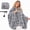 Gray#09, variant on Portable USB Heated Shawl Wraps for Women 3 Heat Levels Electric Heating Blanket for Office, Car & Camping (Gift box set)