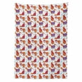 thumbnail image 2 of Fox Tablecloth, Snow Foxes with Winter Sweaters and Scarf Cartoon Vulpe Friends in Cozy Environment, Rectangle Satin Table Cover Accent for Dining Room and Kitchen, 52" X 70", Multicolor, by Ambesonne, 2 of 2