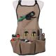 thumbnail image 5 of Delantal de jardinería para mujer, delantal de jardinero con 14 bolsillos, delantal de trabajo Oxford 600d, delantal protector ajustable para herramientas de jardín (Mar ACTIVE Biensenido a ACTIVE, 5 of 5