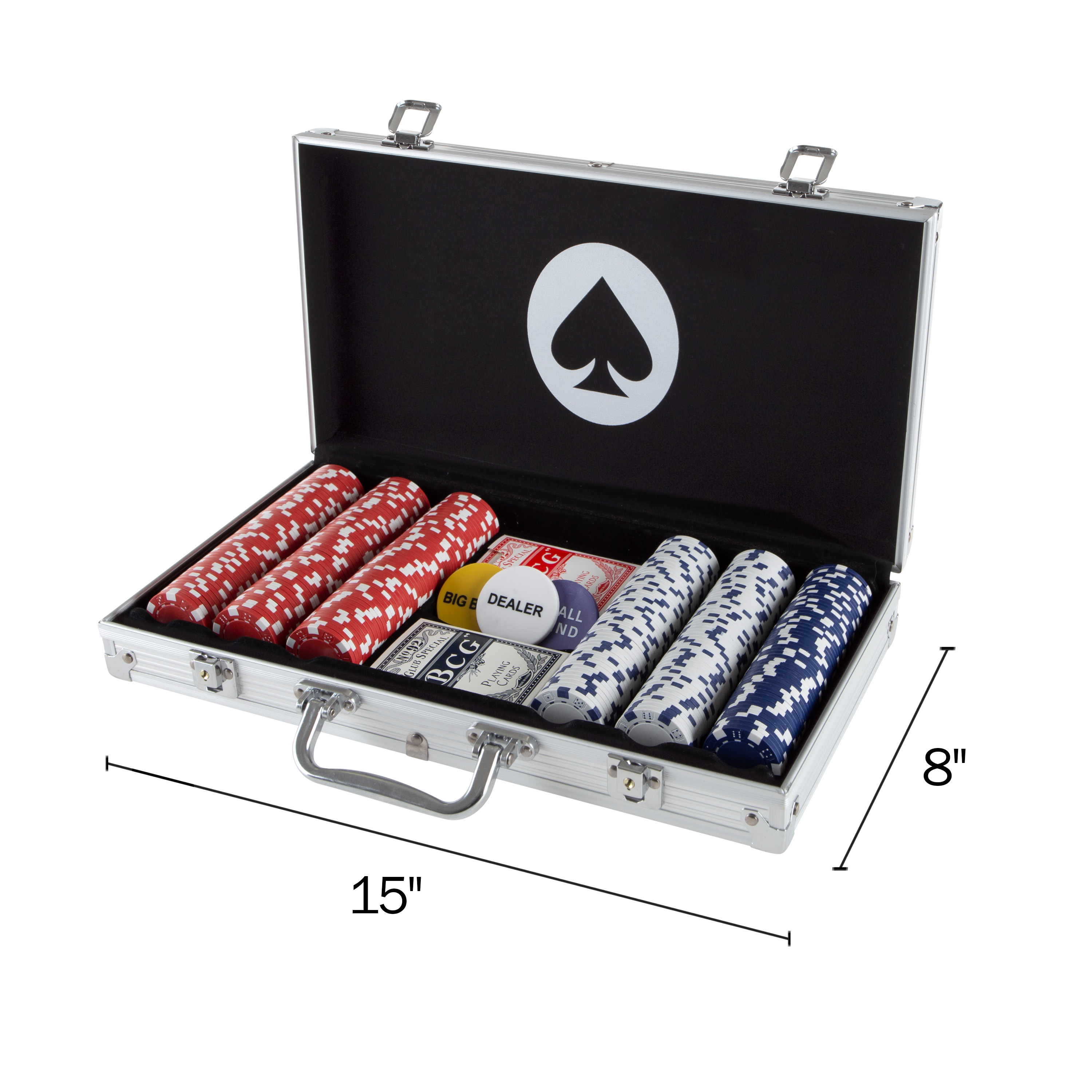Trademark Poker 300-Chip Set with Aluminum Case photo 2