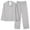 Gray, variant on Oplxuo Women's Long Pants Pajamas Sets Casual Striped Button Down Sleepwear Loose Long Sleeve Lapel Shirts 2 Piece Lounge Sets