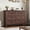 Brown, variant on Farmhouse 6 Drawers Dresser for Bedroom, 47" W Modern Dresser with Metal Handle, Thickened Desktop, Wood Rustic Chest of Drawers for Bedroom, Hallway, Entryway
