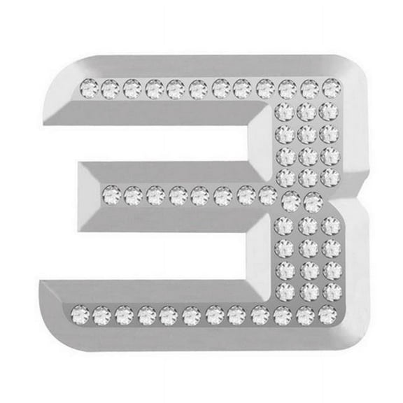 Pilot BL-556N3Z Emblem Bling Chrome Number 3