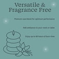 thumbnail image 7 of Mainstays Single Wick 3" x 5" Bubble Pillar Candle, Unscented, Green, 7 of 7