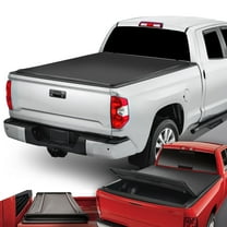 DNA Motoring Adjustable Tri-Fold Soft Top Tonneau Cover for 2007-2021 Toyota Tundra 5.5' Bed