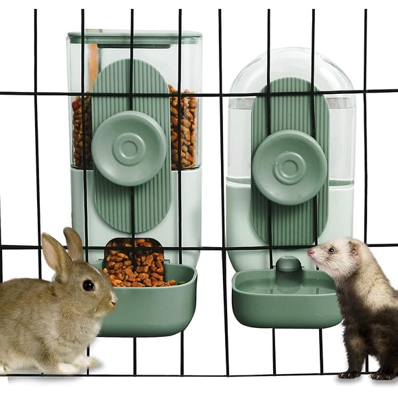 Distributeur d'Eau Automatique Suspendu pour Animaux de Compagnie, Ensemble de Distributeur d'Eau pour Lapin pour Petits Animaux