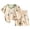 Beige, variant on Two Piece Short Sleeve Toddler Pajamas PJ Sets for Boys and Girls - Adorable Pattern Summer Pajamas Shorts to Keep Cool While Sleeping, Size 12 Months to 5T (2-3 Years,Light Pink)