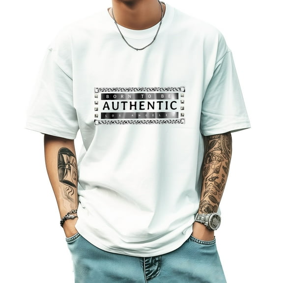 Graphic Tees for Men Summer New Print Casual Tee Fashion Trend Sports Shirt Select